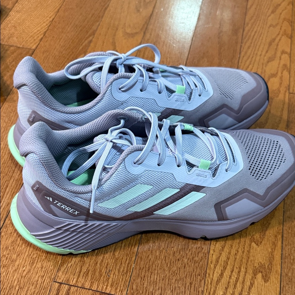 Adidas Terrex Women's Athletic Shoes in Gray and Mint
